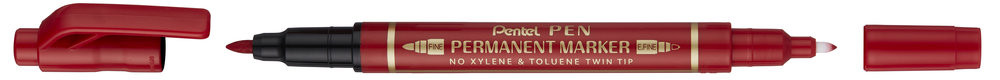 Foliopis dwustronny czerwony Pentel